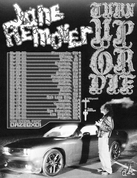 TURN UP OR DIE Tour Poster