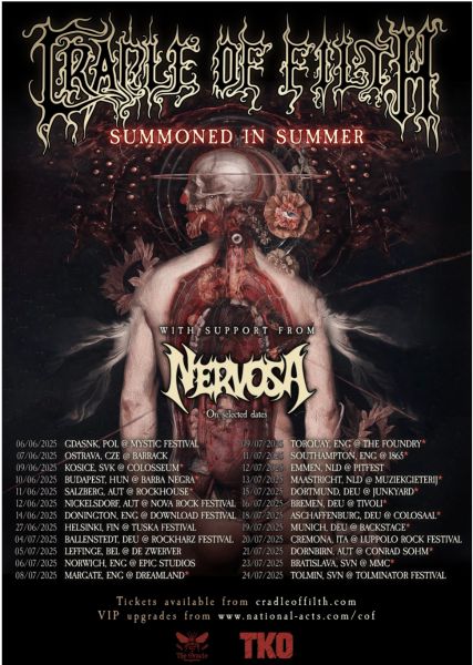 Cradle Of Filth Tour Poster