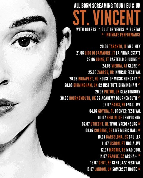 St Vincent Touring Poster