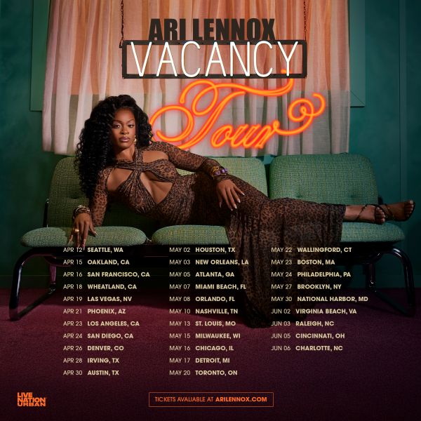 Ari Lennox Vacancy Tour Admat