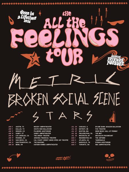 All The Feeling Tour Metric Stars Broken Social Scene