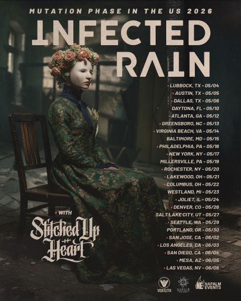 Infected Rain Tour Poster 2026