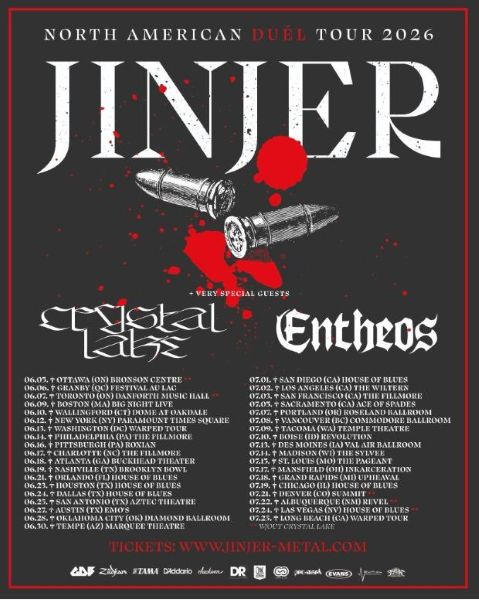 Jinjer Tour Poster 2026