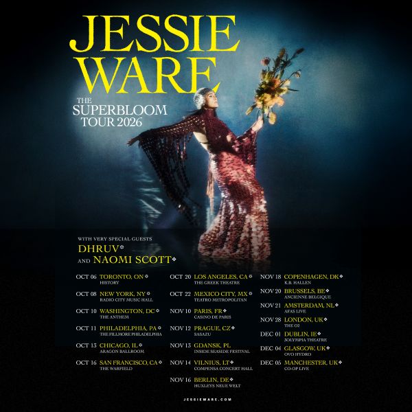 Jessie Ware Superbloom Tour Poster