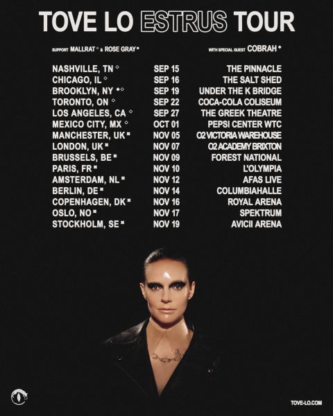 TOVE LO ESTRUS TOUR POSTER