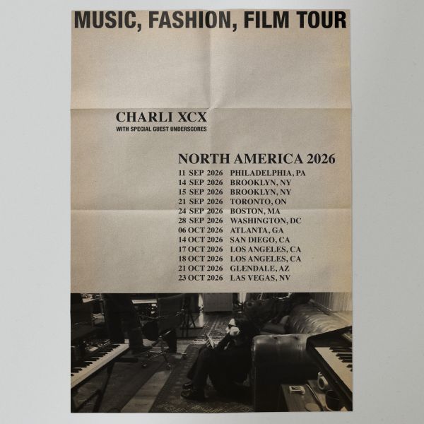Charli Xcx tour poster