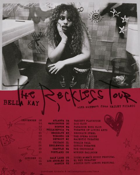 Bella Kay Reckless Tour Poster